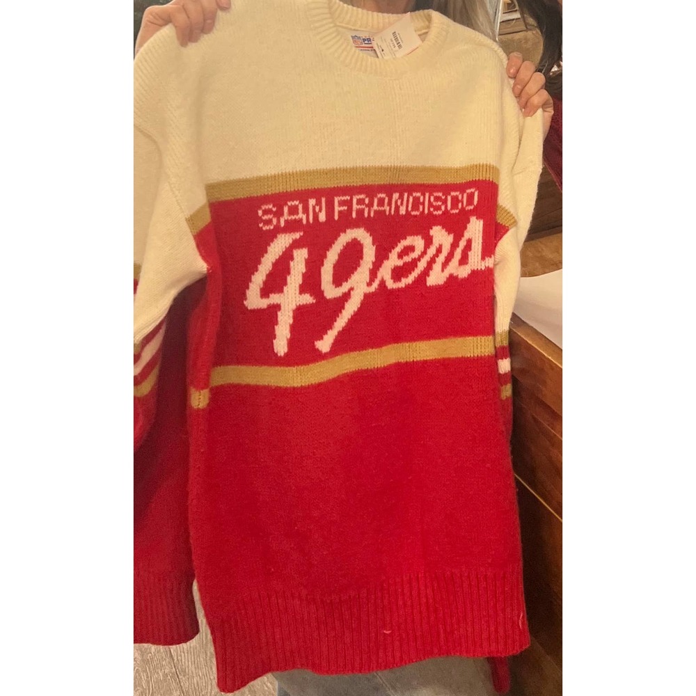 Vintage Ciff Engle 49ers Sweater size M
